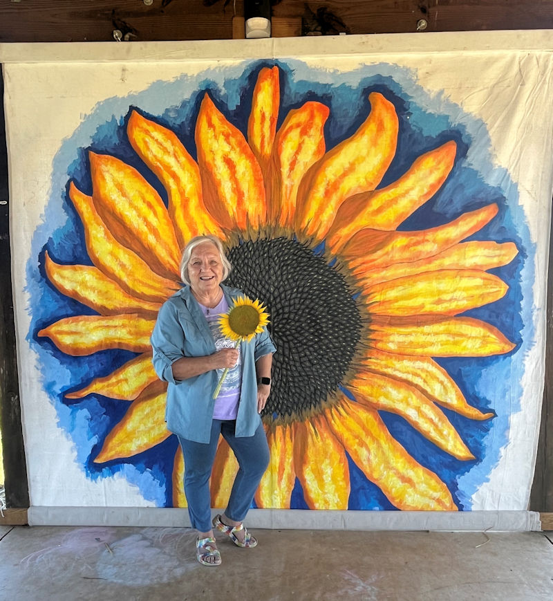 Bette Schmidt at Sunflower Festival